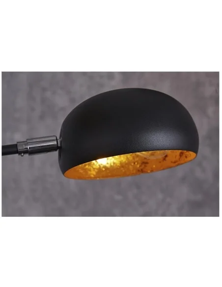 Stojací lampa Five Lights černé zlatě