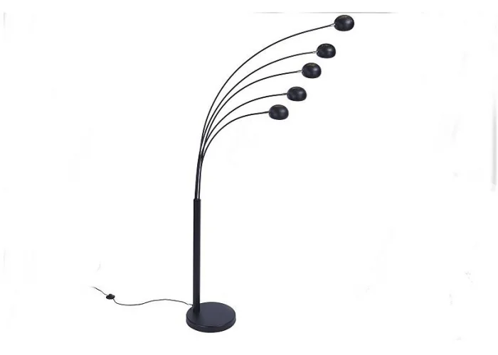 Stojací lampa Five Lights černé zlatě