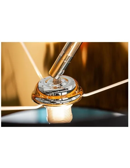 Stojací lampa Forma černé zlato