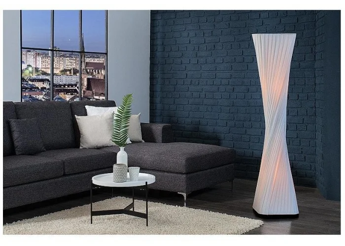 Stojací lampa Harmony bílá 120cm