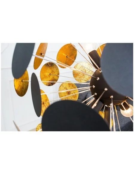 Stojací lampa Infinity Home černé zlato 170cm