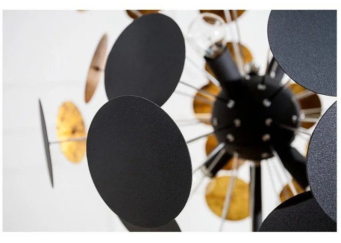 Stojací lampa Infinity Home černé zlato 170cm