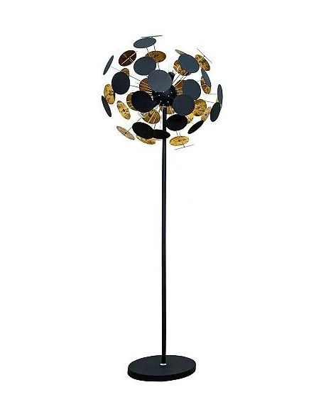 Stojací lampa Infinity Home černé zlato 170cm