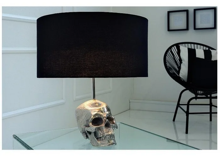 Stolní lampa lebka 44cm