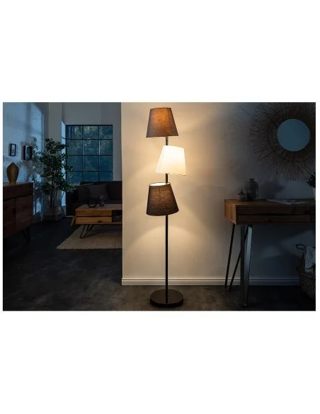 Stojací lampy černá šedá bílá 163cm