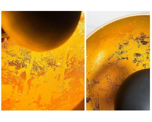 Stolní lampa studio černá zlatá 40cm 2