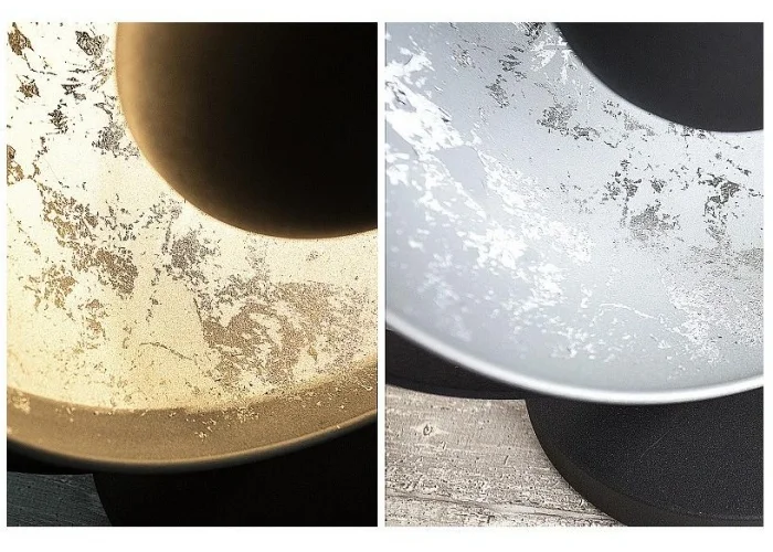 Stolní lampa studio černá stříbrná 40cm