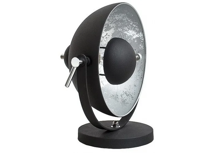 Stolní lampa studio černá stříbrná 40cm