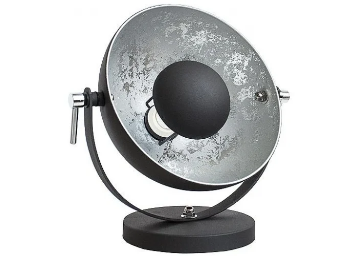 Stolní lampa studio černá stříbrná 40cm