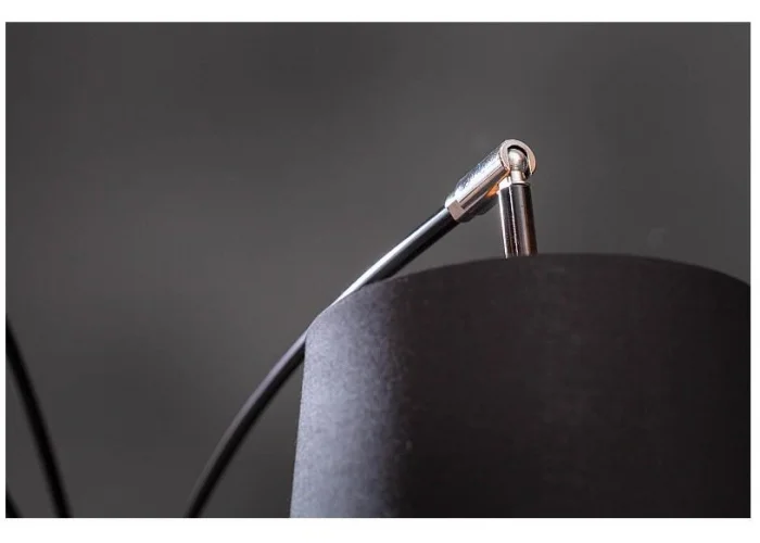 Stojací lampa modern černé zlato 202cm