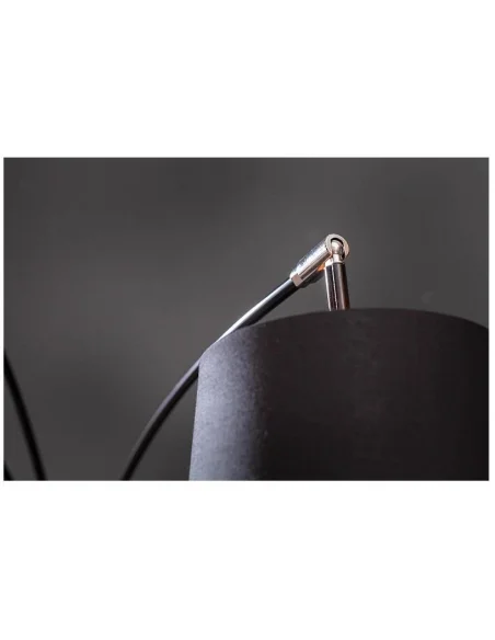 Stojací lampa modern černé zlato 202cm