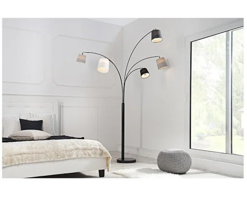 Stojací lampy černá šedá bílá 210cm