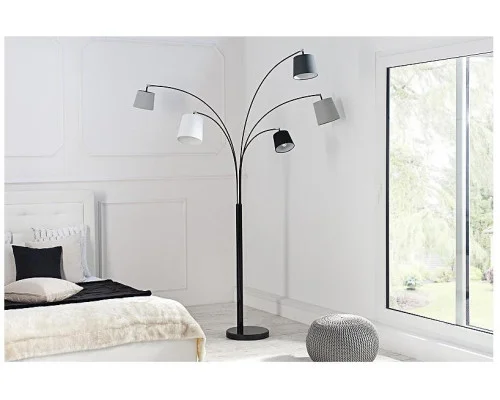 Stojací lampy černá šedá bílá 210cm 2