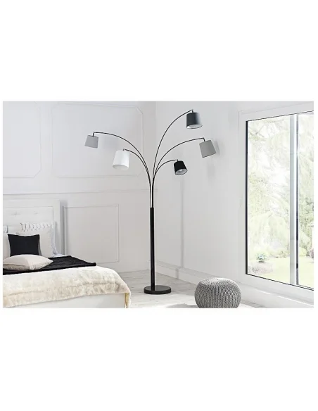 Stojací lampy černá šedá bílá 210cm