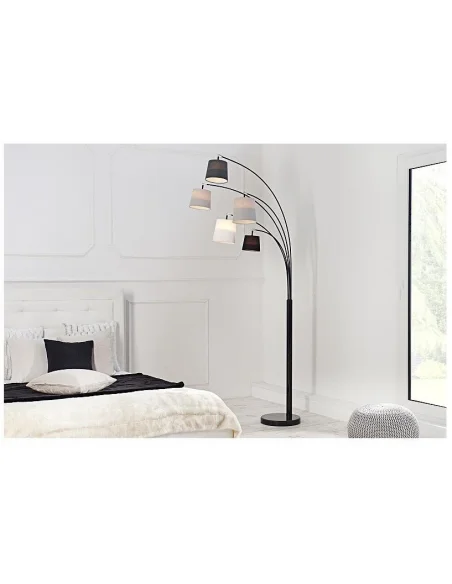Stojací lampy černá šedá bílá 210cm