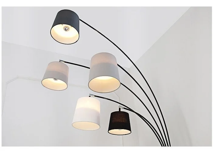 Stojací lampy černá šedá bílá 210cm