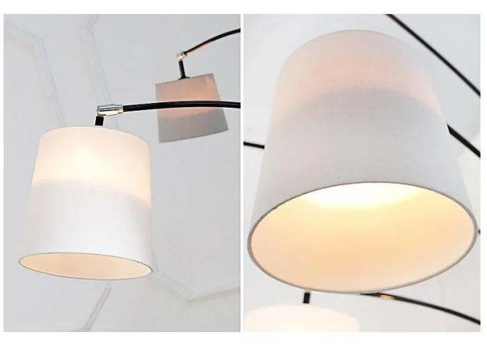 Stojací lampy černá šedá bílá 210cm