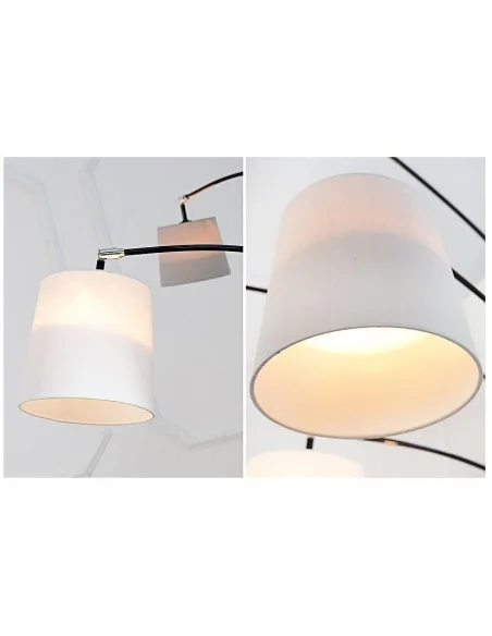 Stojací lampy černá šedá bílá 210cm