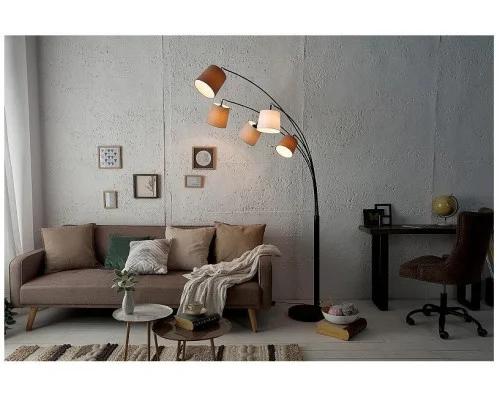 Stojací lampy bílá béžová hnědá 220cm