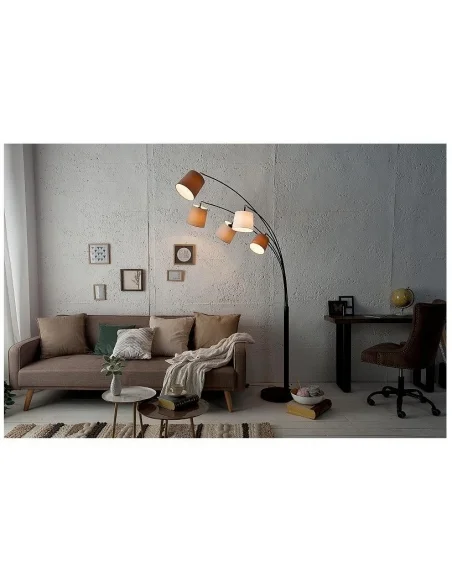 Stojací lampy bílá béžová hnědá 220cm