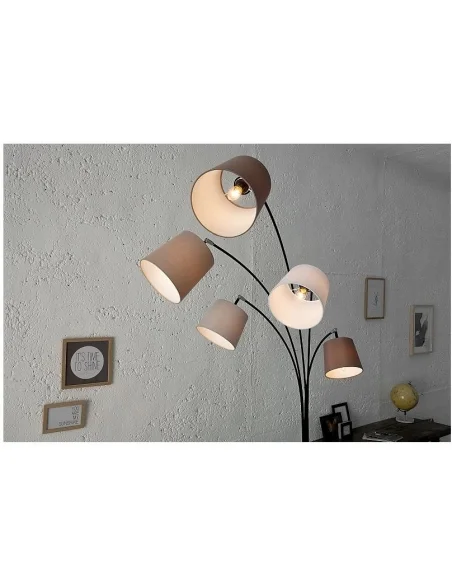 Stojací lampy bílá béžová hnědá 220cm