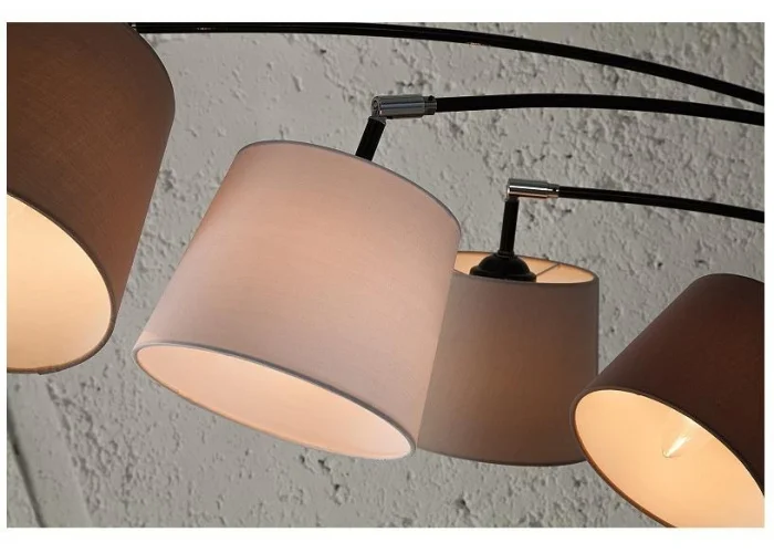 Stojací lampy bílá béžová hnědá 220cm