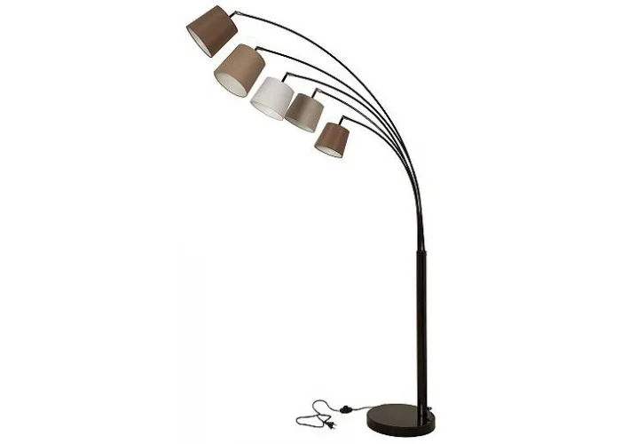 Stojací lampy bílá béžová hnědá 220cm