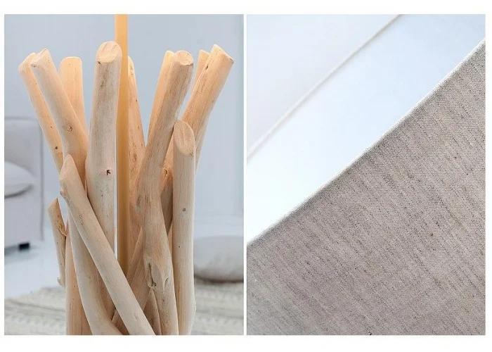 Stolní lapa z přírodního naplaveného dřeva