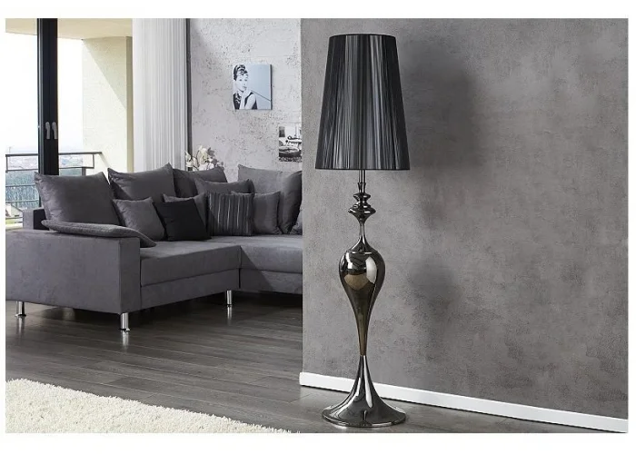 Stojací lampa Lucie černá 160cm
