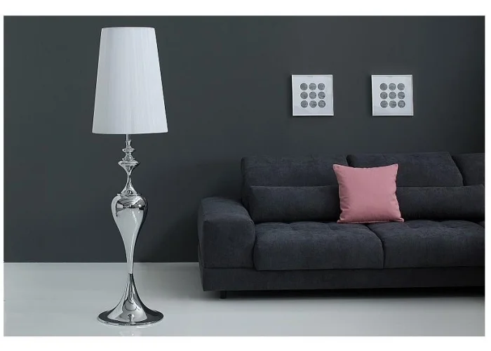 Stojací lampa Lucie bílá 160cm
