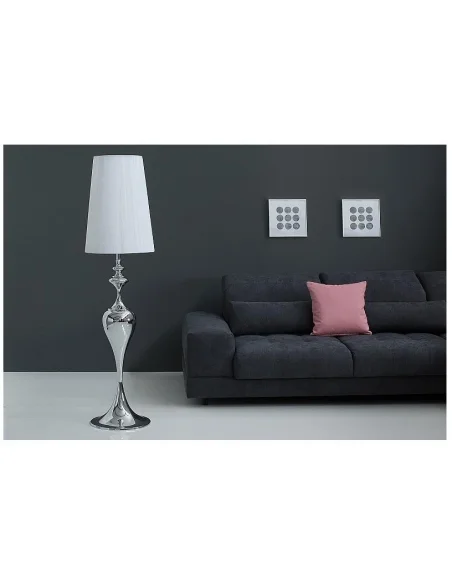 Stojací lampa Lucie bílá 160cm