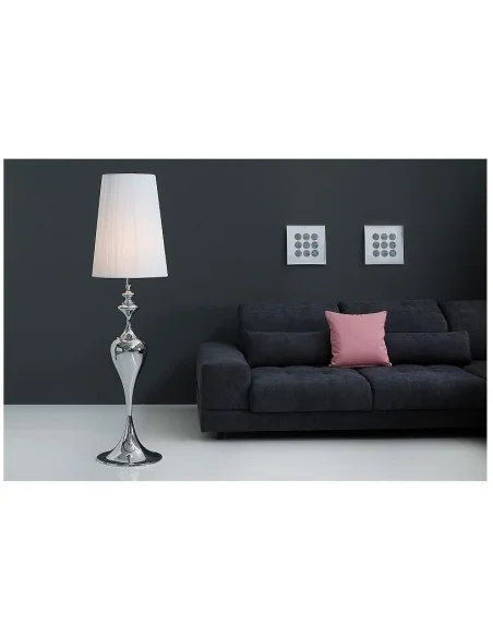 Stojací lampa Lucie bílá 160cm