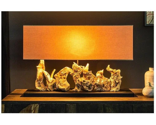 Stolní lampa z naplaveného dřeva čistý unikát 80cm 2