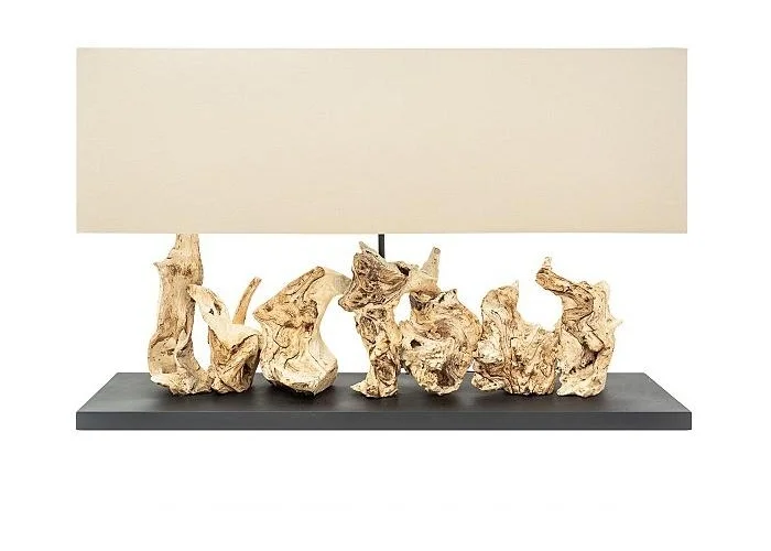 Stolní lampa z naplaveného dřeva čistý unikát 80cm