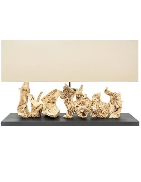 Stolní lampa z naplaveného dřeva čistý unikát 80cm