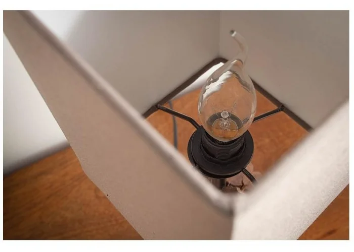 Stolní lampa čistá příroda železné dřevo 45cm