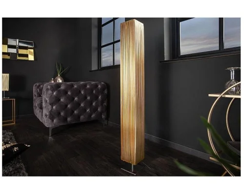 Stojací lampa Paříž zlatá 120cm 2