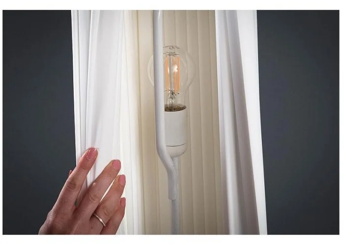 Stojací lampa Paříž bílá 120cm