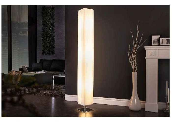 Stojací lampa Paříž bílá 160cm