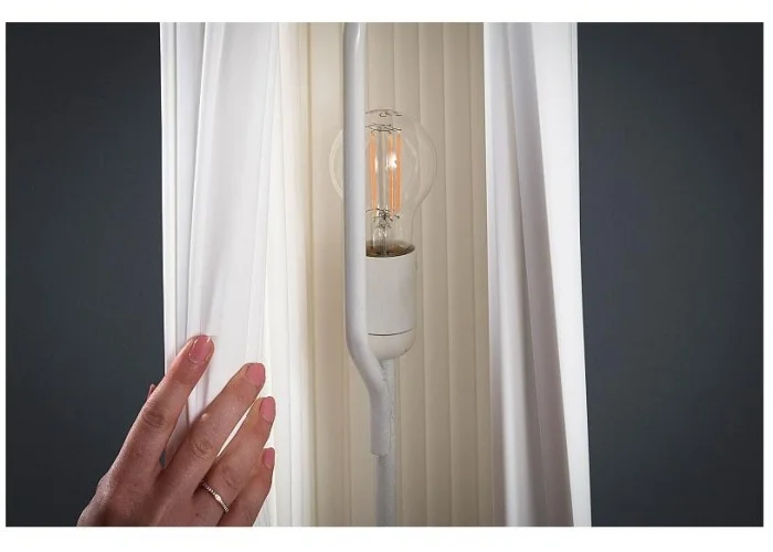 Stojací lampa Paříž bílá 160cm