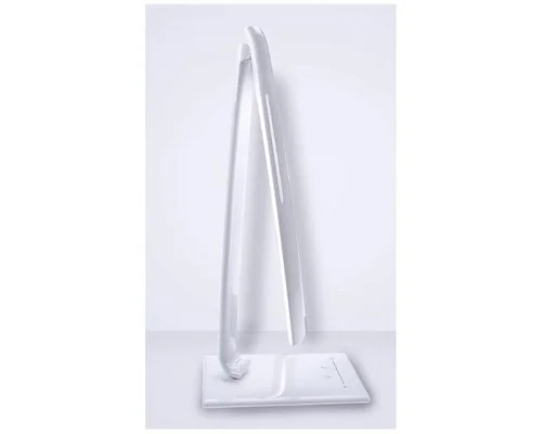 Solight LED stolní lampička stmívatelná, 12W, volba teploty světla, USB, bílý lesk 2