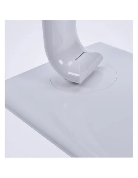 Solight LED stolní lampička stmívatelná, 12W, volba teploty světla, USB, bílý lesk