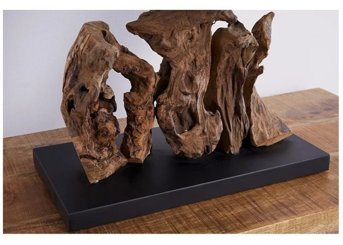 Stolní lampa v naplaveném dřevě Aragon