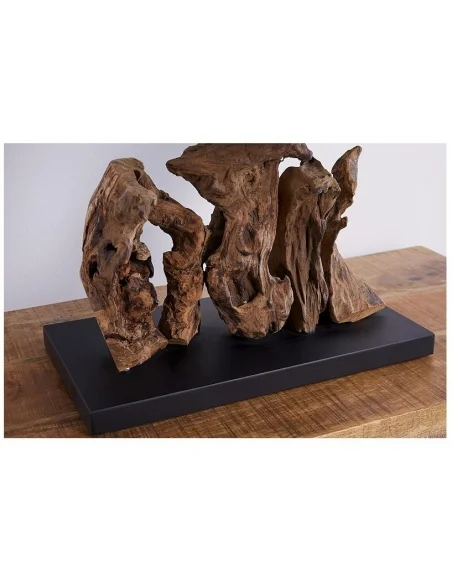 Stolní lampa v naplaveném dřevě Aragon