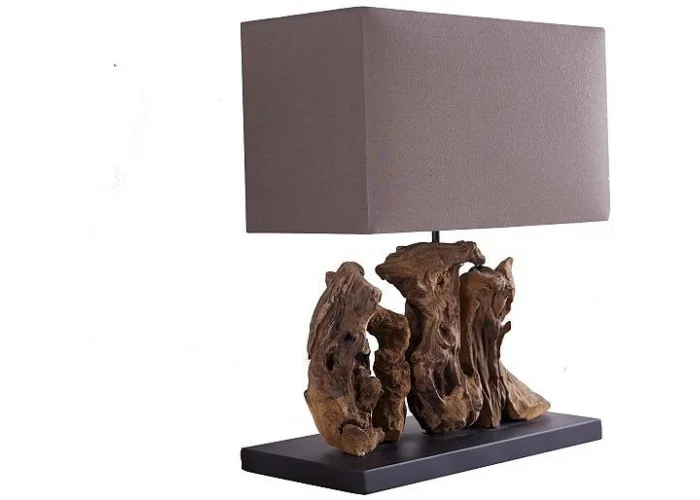 Stolní lampa v naplaveném dřevě Aragon