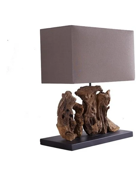 Stolní lampa v naplaveném dřevě Aragon