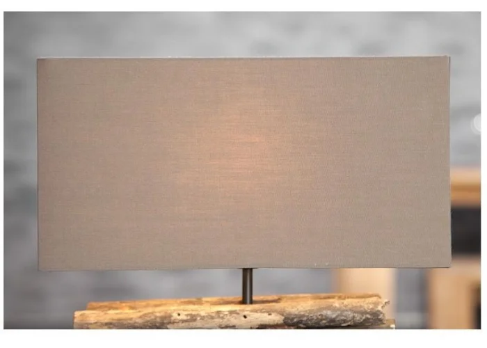 Stolní lampa z přírodního dřeva Perifere hnědá