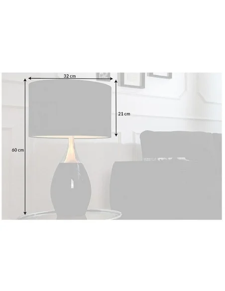 Stolní lampa Carla černá 60cm