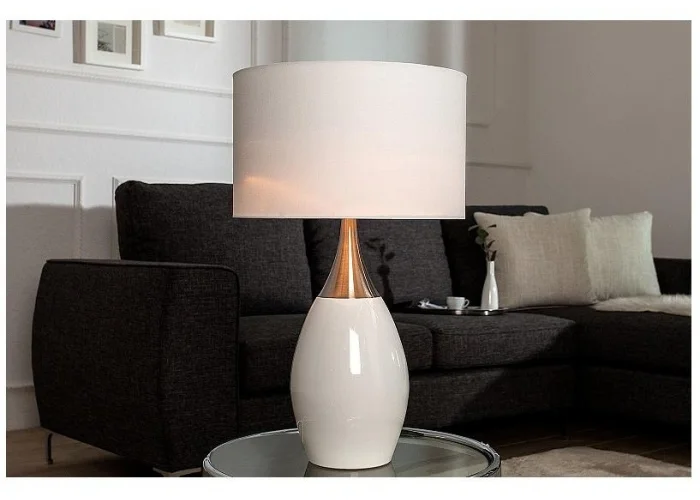 Stolní lampa Carla bílá 60cm