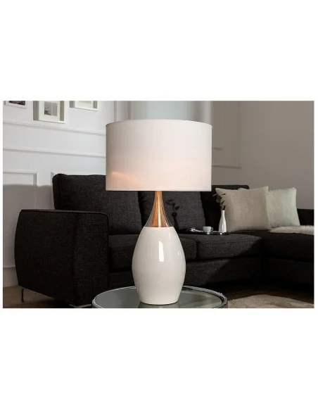 Stolní lampa Carla bílá 60cm